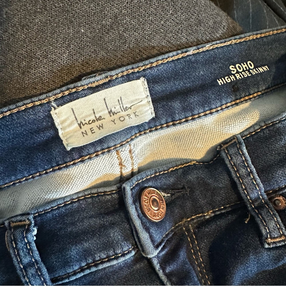 Nicole Miller SoHo Highrise Skinny Denim Jeans, Size 4